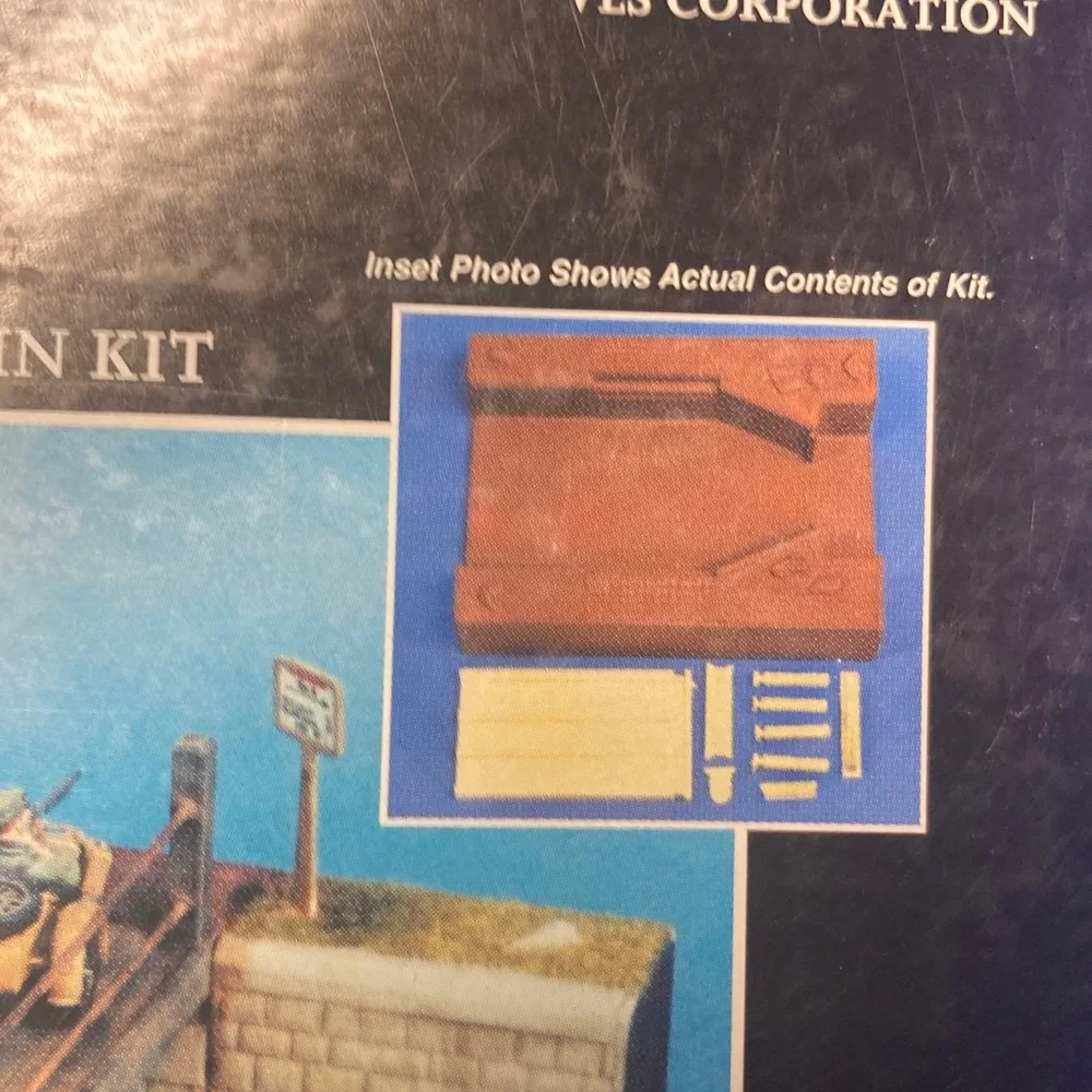 Custom Dioramics 1/35 Canal Dyke Bridge France WWII, unbuilt, polyfoam resin kit